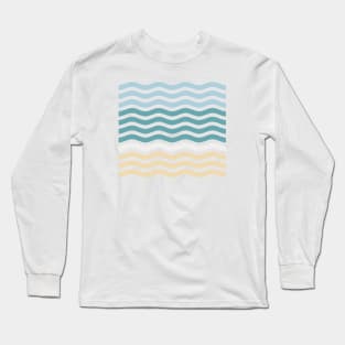 Sand Sea Sky - Summer Color Waves Long Sleeve T-Shirt